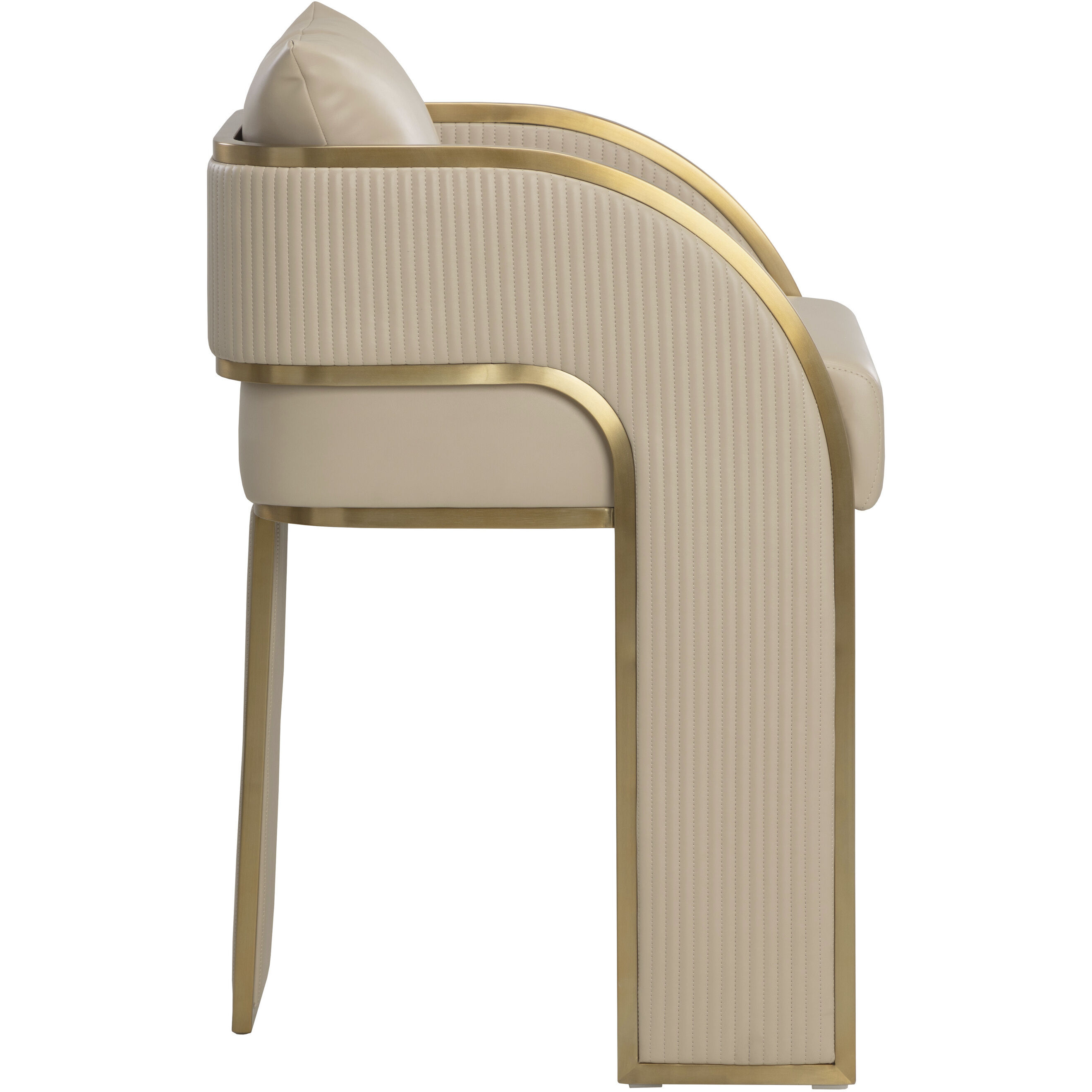 Baz 37 inch Napa Beige Counter Stool